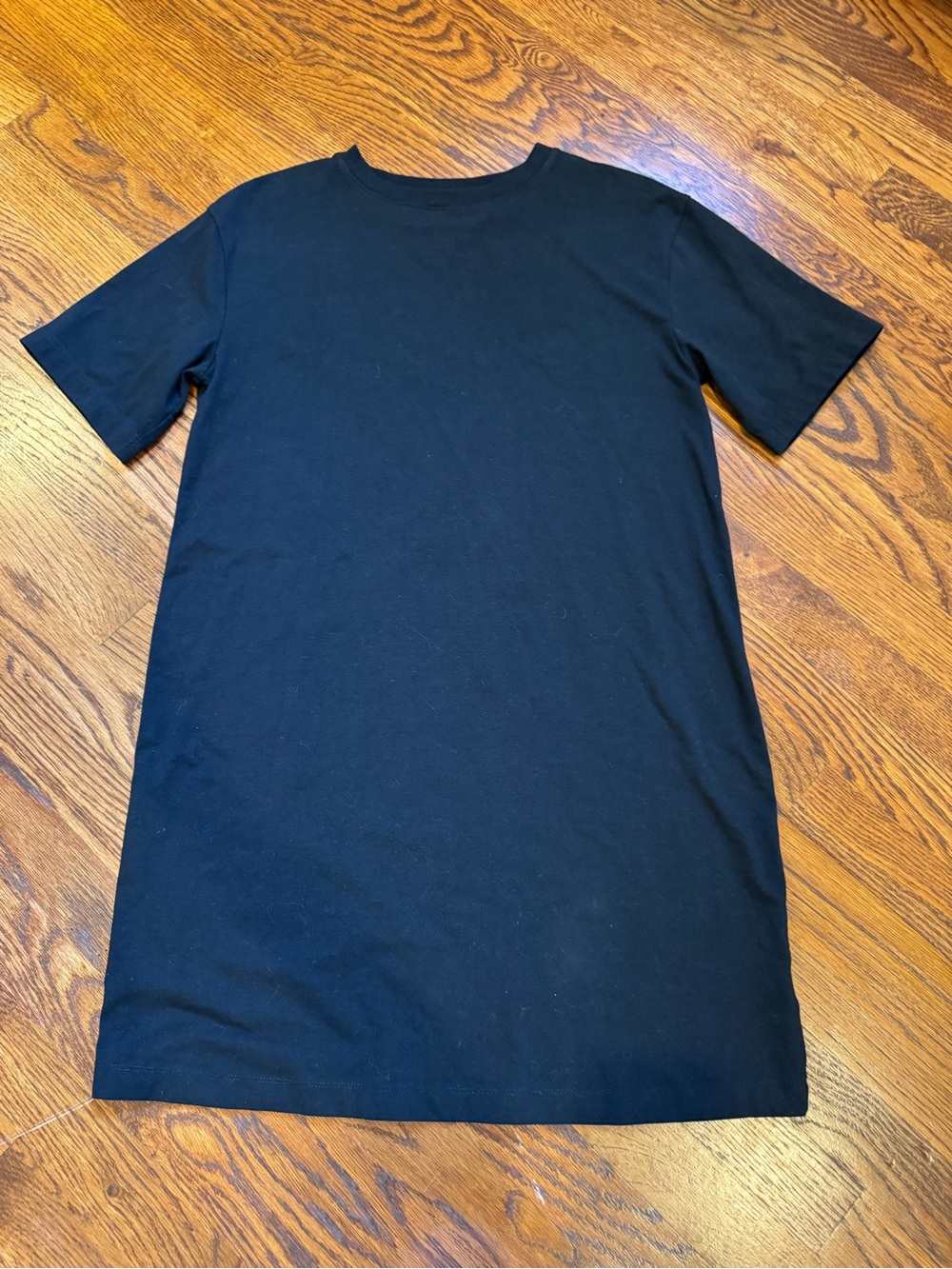 a new day Black Short Sleeve T-Shirt Dress